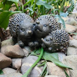 Bronze Look Hedgehog Family Garden Ornament -Garden Outdoor Equipment Store 13965951 1215014597096407