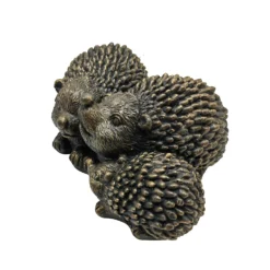 Bronze Look Hedgehog Family Garden Ornament -Garden Outdoor Equipment Store 13965951 8705014596974346