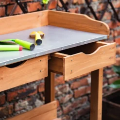 Garden Potting Bench With Two Drawers & Shelf -Garden Outdoor Equipment Store 13967031 4255014369303266