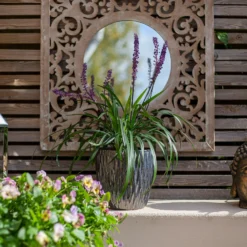 Chiswick Textured Pot Black - 38cm -Garden Outdoor Equipment Store 13973633 2705011242800862