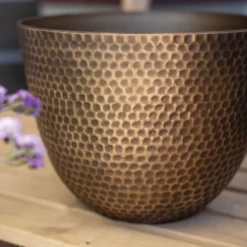 Suva Hammered Pot Bronze - 31cm -Garden Outdoor Equipment Store 13973654 1945011805825082