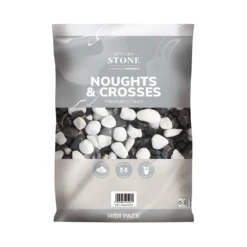 Stylish Stone Noughts & Crosses Decorative Pebbles Midi Bag -Garden Outdoor Equipment Store 13996137 1375013106844448