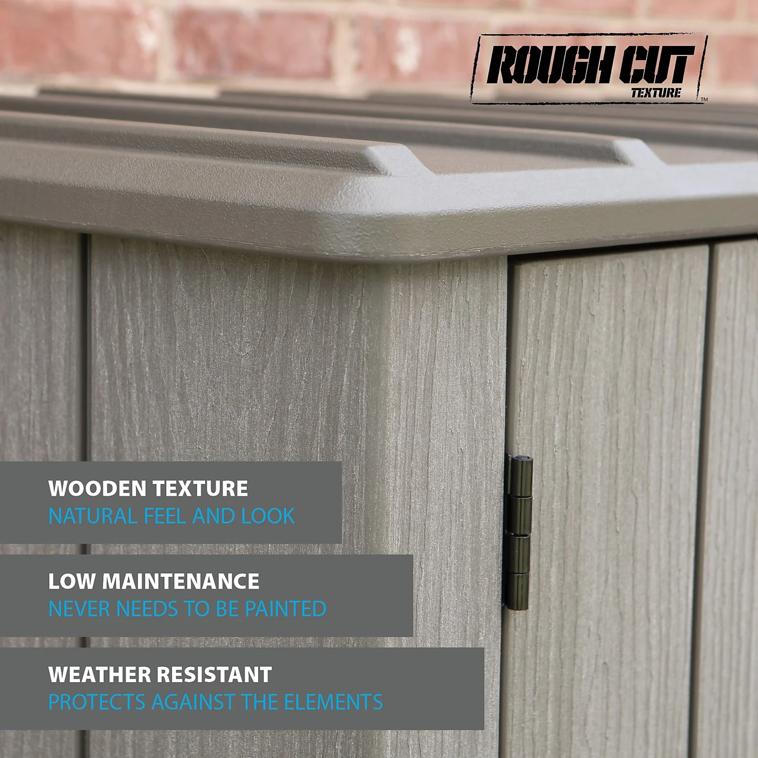 LIFETIME 1500L Vertical Storage Shed - Rough-Cut Brown 5 LIFETIME 1500L Vertical Storage Shed - Rough-Cut Brown - Image 3