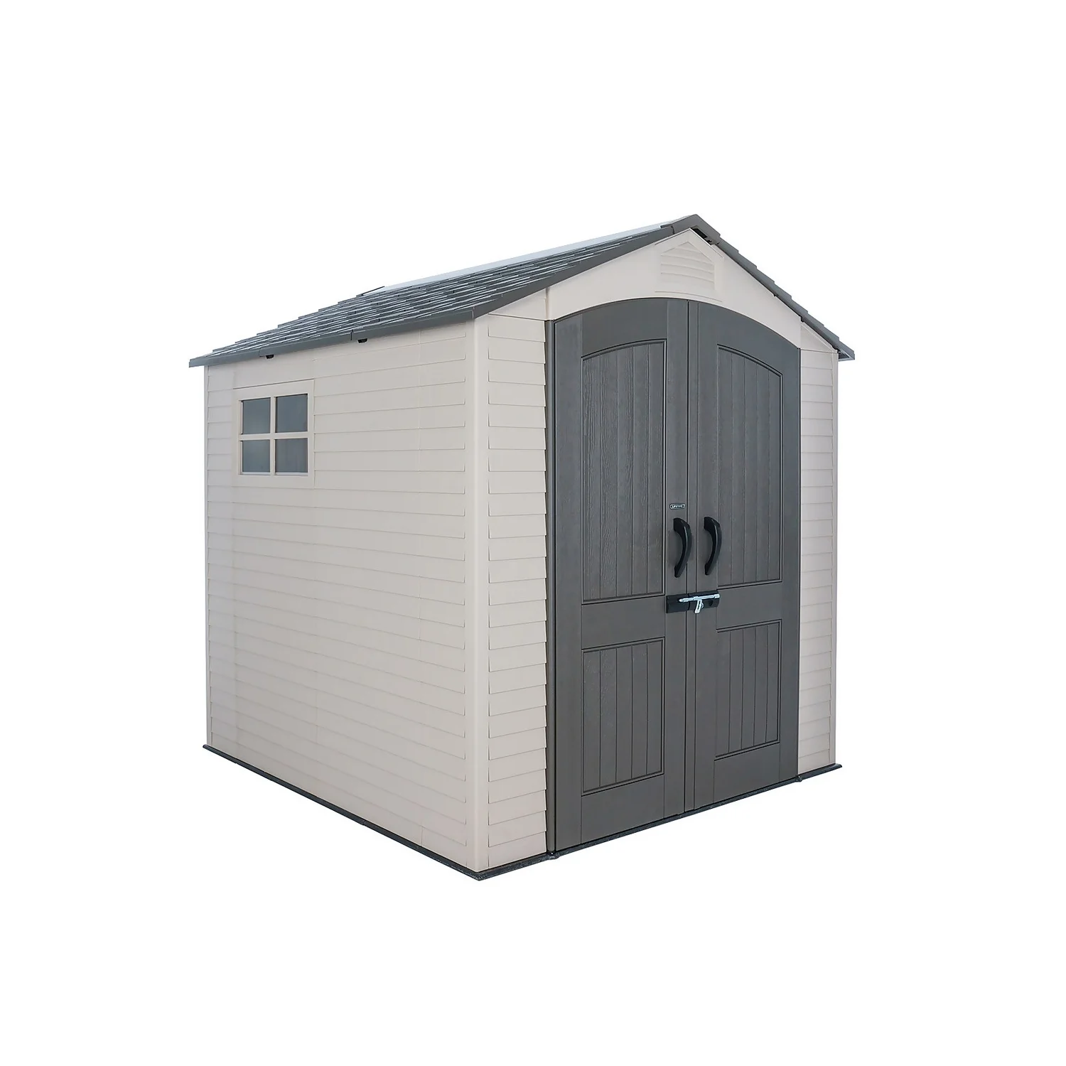 Lifetime 7x7ft Outdoor Storage Shed - Beige 3 Lifetime 7x7ft Outdoor Storage Shed - Beige