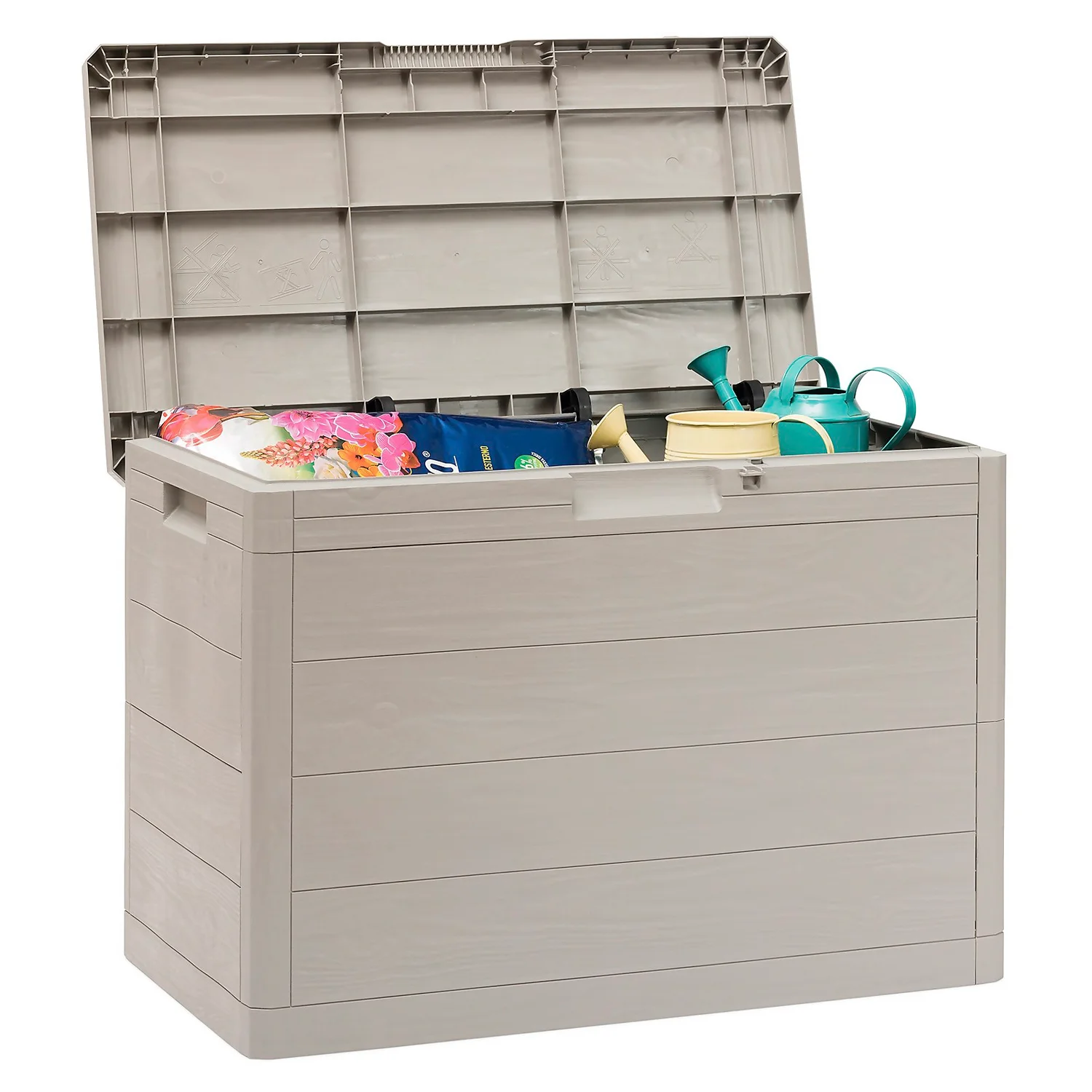 Toomax Garden Storage Box 160L - Warm Grey 5 Toomax Garden Storage Box 160L - Warm Grey - Image 3