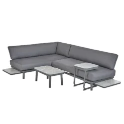 Heba Grey Metal Garden Corner Sofa Set 17 Heba Grey Metal Garden Corner Sofa Set -Garden Outdoor Equipment Store 14005702 1465022704651529