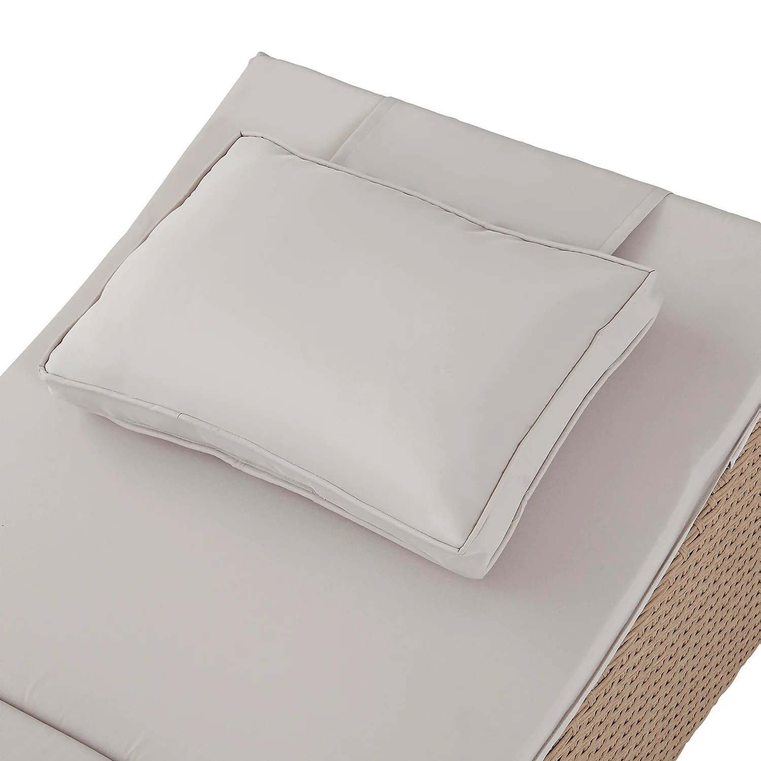 Natural Folding Rattan Sun Lounger 8 Natural Folding Rattan Sun Lounger - Image 6