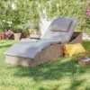 Natural Folding Rattan Sun Lounger -Garden Outdoor Equipment Store 14005776 4375022649580220