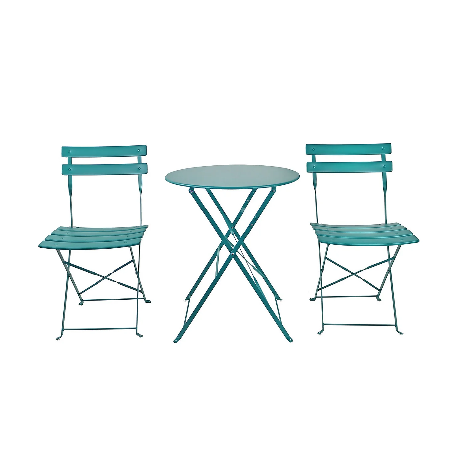 Millie Metal Bistro Set - Green 4 Millie Metal Bistro Set - Green - Image 3