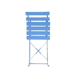 Millie Metal Bistro Set - Blue -Garden Outdoor Equipment Store 14005783 2055018249978976