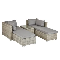 Cairo Grey Rattan Effect Garden Sofa Set 17 Cairo Grey Rattan Effect Garden Sofa Set -Garden Outdoor Equipment Store 14005786 1105022103051854