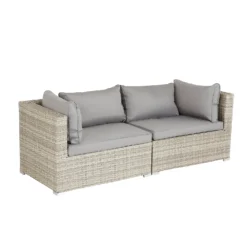 Cairo Grey Rattan Effect Garden Sofa Set 15 Cairo Grey Rattan Effect Garden Sofa Set -Garden Outdoor Equipment Store 14005786 1555022102946530