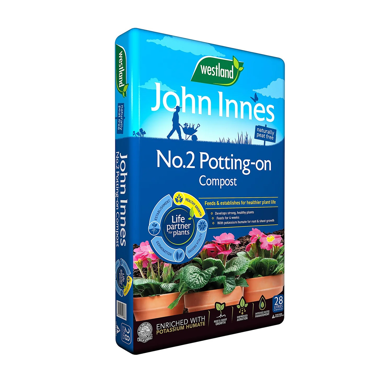 Westland John Innes Peat Free No.2 Potting-on Compost 28L 3 Westland John Innes Peat Free No.2 Potting-on Compost 28L