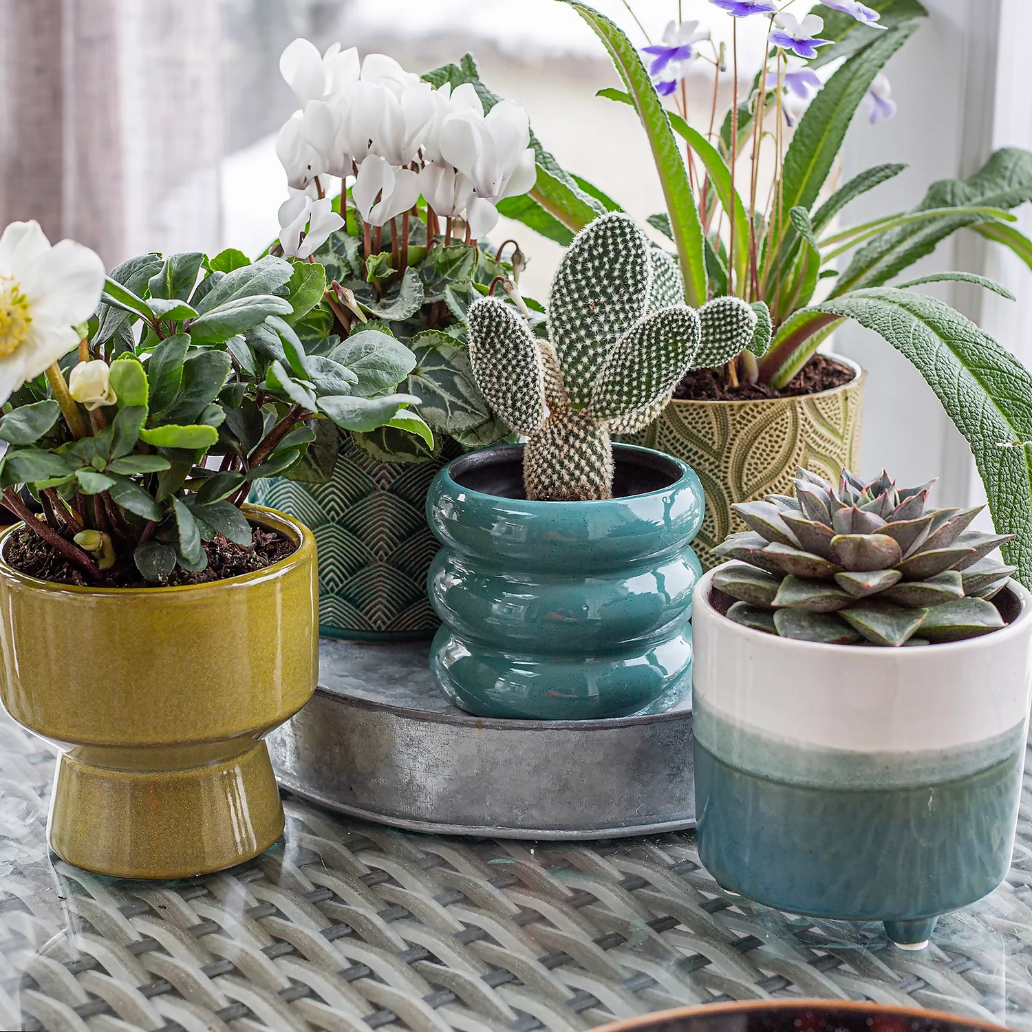 Ribbed Indoor Plant Pot - 11cm 9 Ribbed Indoor Plant Pot - 11cm - Image 7