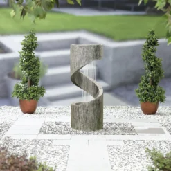 Stylish Fountain Spiral Showers Water Feature With LEDs -Garden Outdoor Equipment Store 14519354 1185047822497189