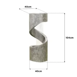 Stylish Fountain Spiral Showers Water Feature With LEDs -Garden Outdoor Equipment Store 14519354 4325047822566918