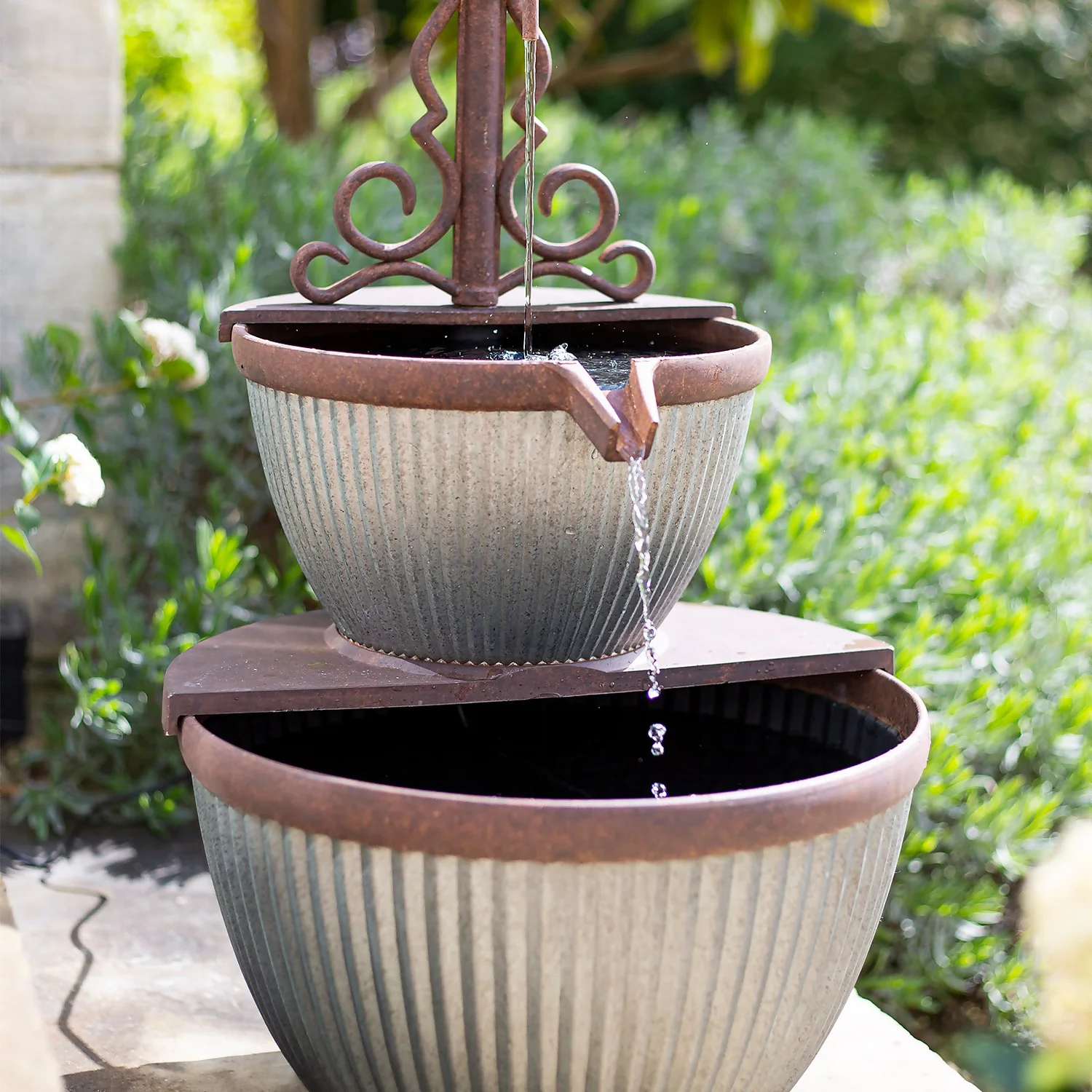 Stylish Fountain Irondale Pours Water Feature 4 Stylish Fountain Irondale Pours Water Feature - Image 2