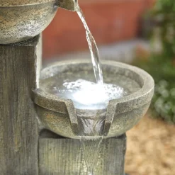 Stylish Fountain Ash Columns Water Feature With LEDs 10 Stylish Fountain Ash Columns Water Feature With LEDs -Garden Outdoor Equipment Store 14519359 2355047822573173