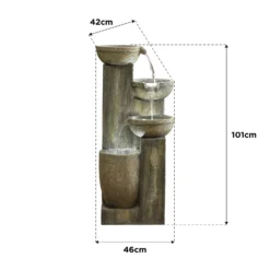 Stylish Fountain Ash Columns Water Feature With LEDs 13 Stylish Fountain Ash Columns Water Feature With LEDs -Garden Outdoor Equipment Store 14519359 5615047822695786