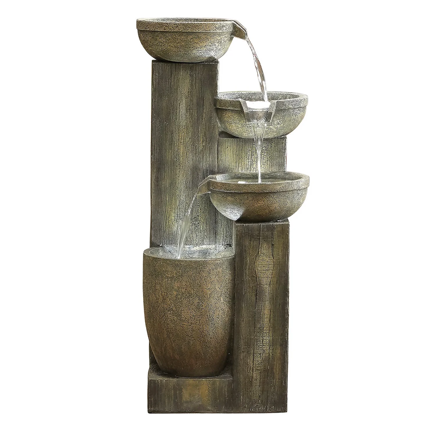 Stylish Fountain Ash Columns Water Feature With LEDs 3 Stylish Fountain Ash Columns Water Feature With LEDs