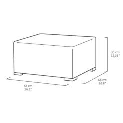 Keter California 2 Seater Outdoor Balcony Deluxe Garden Furniture Set - Graphite With Grey Cushions -Garden Outdoor Equipment Store 14539592 1195041802452545